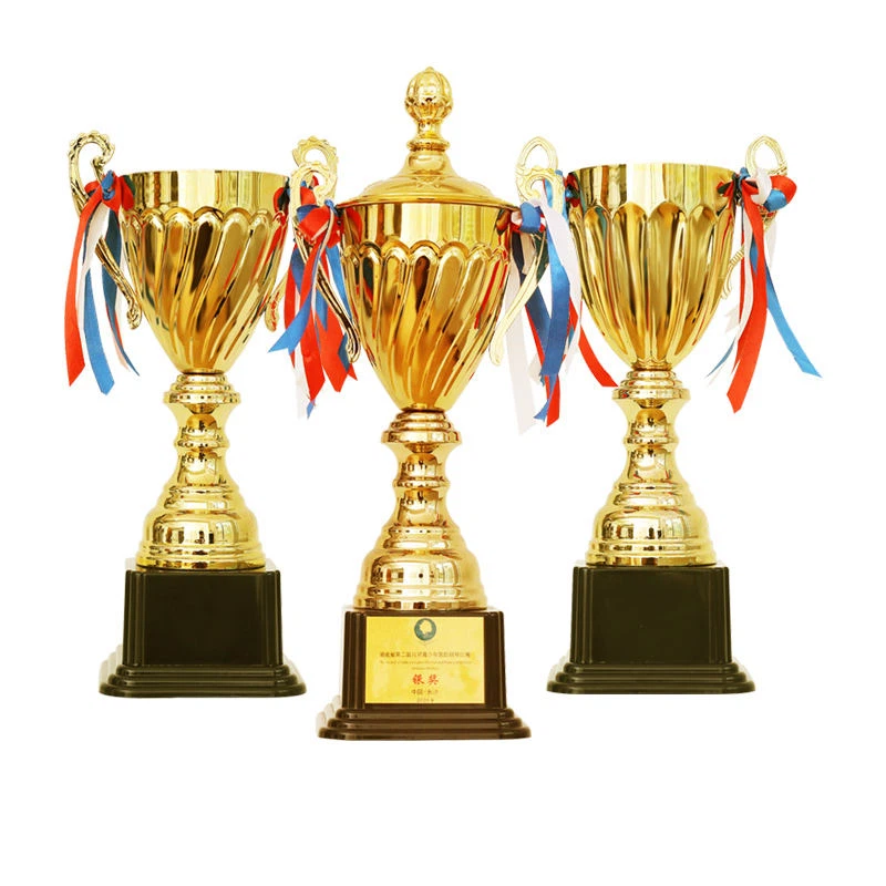 Vergoldete Sport-3D-Metallpokal-Trophäen-Auszeichnung