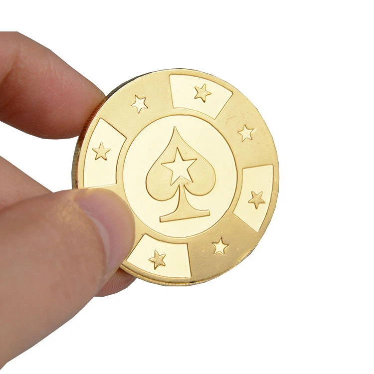 Metall-Arcade-Spielautomat, Gold-Token-Spielmünze