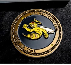 3D-Design-Souvenir-Metallmünze zum 40-jährigen Jubiläum