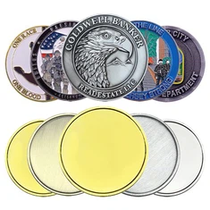 Individuelle 3D-Challenge-Münze aus Metall für die Lasergravur