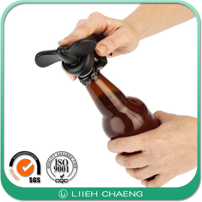 Steel Wine Blank Magnet Beer Wooden Handle Keychain Opener